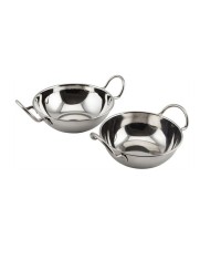 Stainless Steel Balti Dish With Handles
